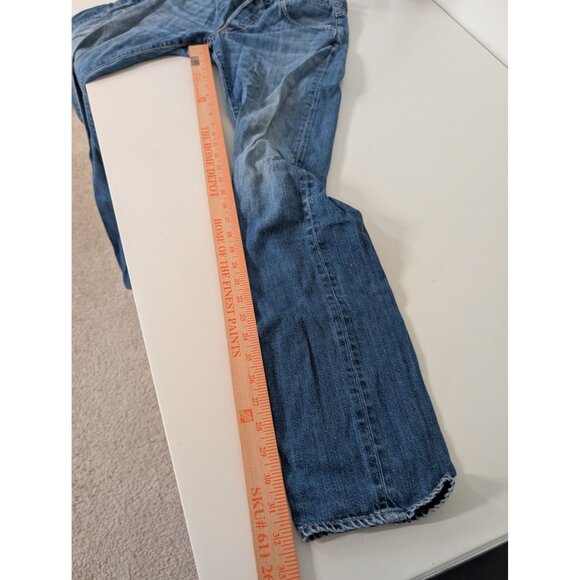 Edwin ED-55 Button Fly Tapered Jeans Mens Size 30x34 Blue Denim Relaxed Cotton - Picture 13 of 14